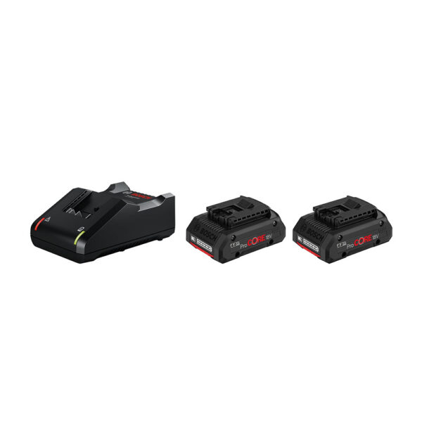 Bosch 2 stk. ProCORE18V 4.0Ah + GAL 18V-40 Professional